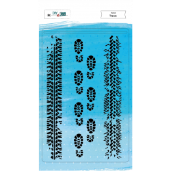 Pochoir : Traces - DIY and Cie